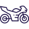 Motorcycle icon representing motorcycle, ATV, quad, and side-by-side financing.