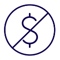 no monthly service fees with carefree checking icon