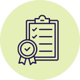 Checklist icon representing quick pre-approval for recreational vehicle financing.